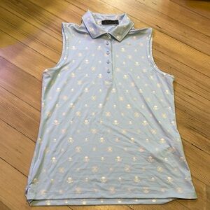 WOMENS G/FORE SLEEVELESS POLO S